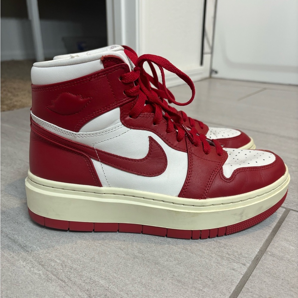 Nike Women's Red and White Sneakers